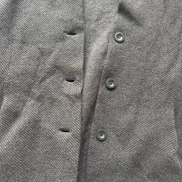 Eileen Fisher Black Wool Button Down Cardigan - Picture 3 of 5